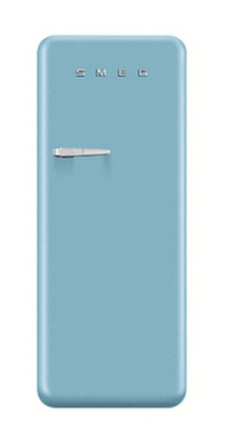 Smeg FAB28Q Fridge with Freezer Compartment, A++ Energy Rating, 60cm Wide, Right-Hand Hinge Pastel Blue